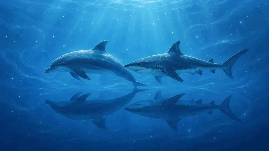 How Do Dolphins and Sharks Look So Similar