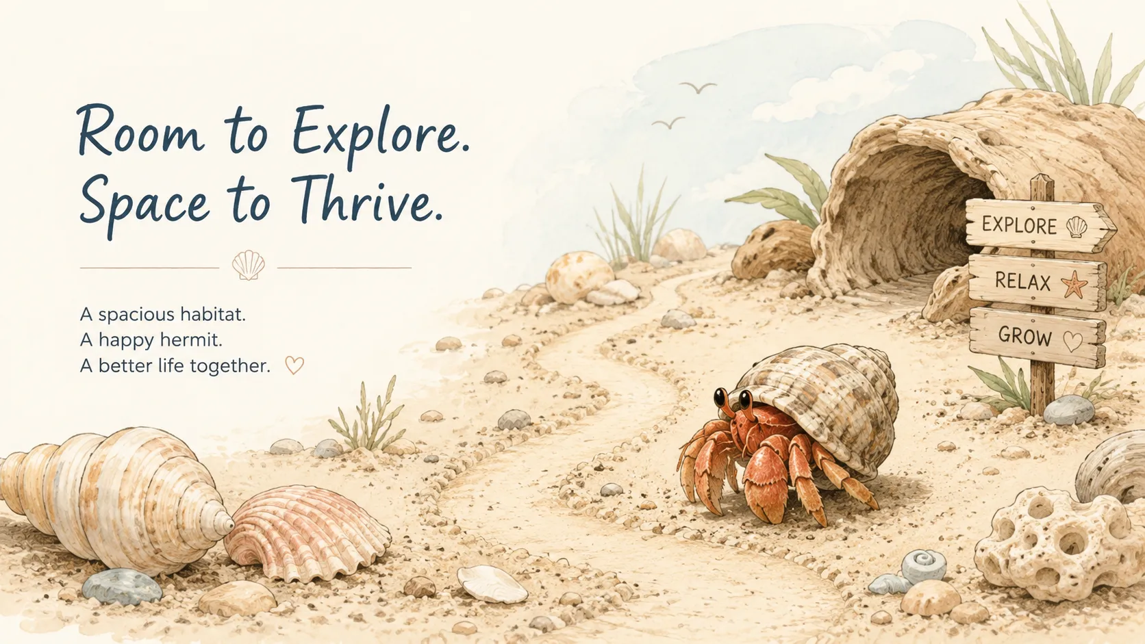 How Much Space Does a Hermit Crab Need